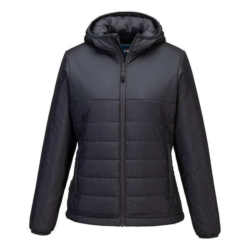 Portwest Professional Women's Hooded Insulated Baffle Jacket