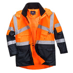 Portwest Hi-Vis Breathable Contrast Rain Jacket - thumbnail 1