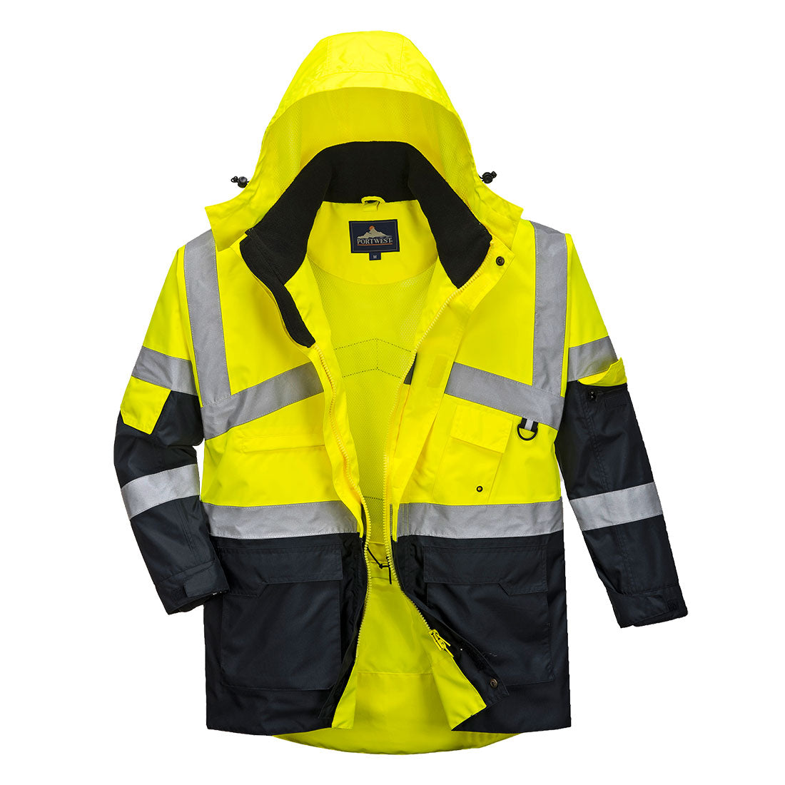 Portwest Hi-Vis Breathable Contrast Rain Jacket