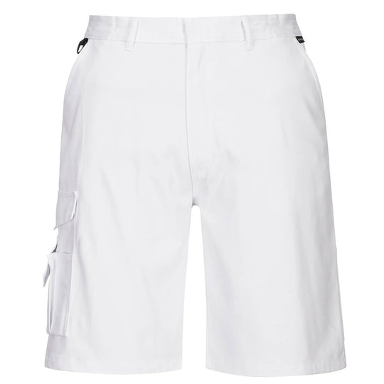 Portwest Painters Shorts  in white.
