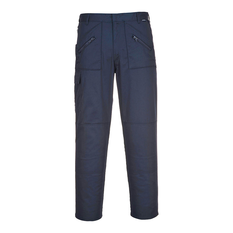 Portwest Action Trousers in navy, regular length.