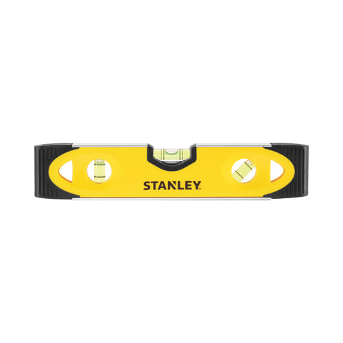 Stanley Magnetic Shock Resistant Torpedo Spirit Level 230mm Yellow/Black 0-43-511