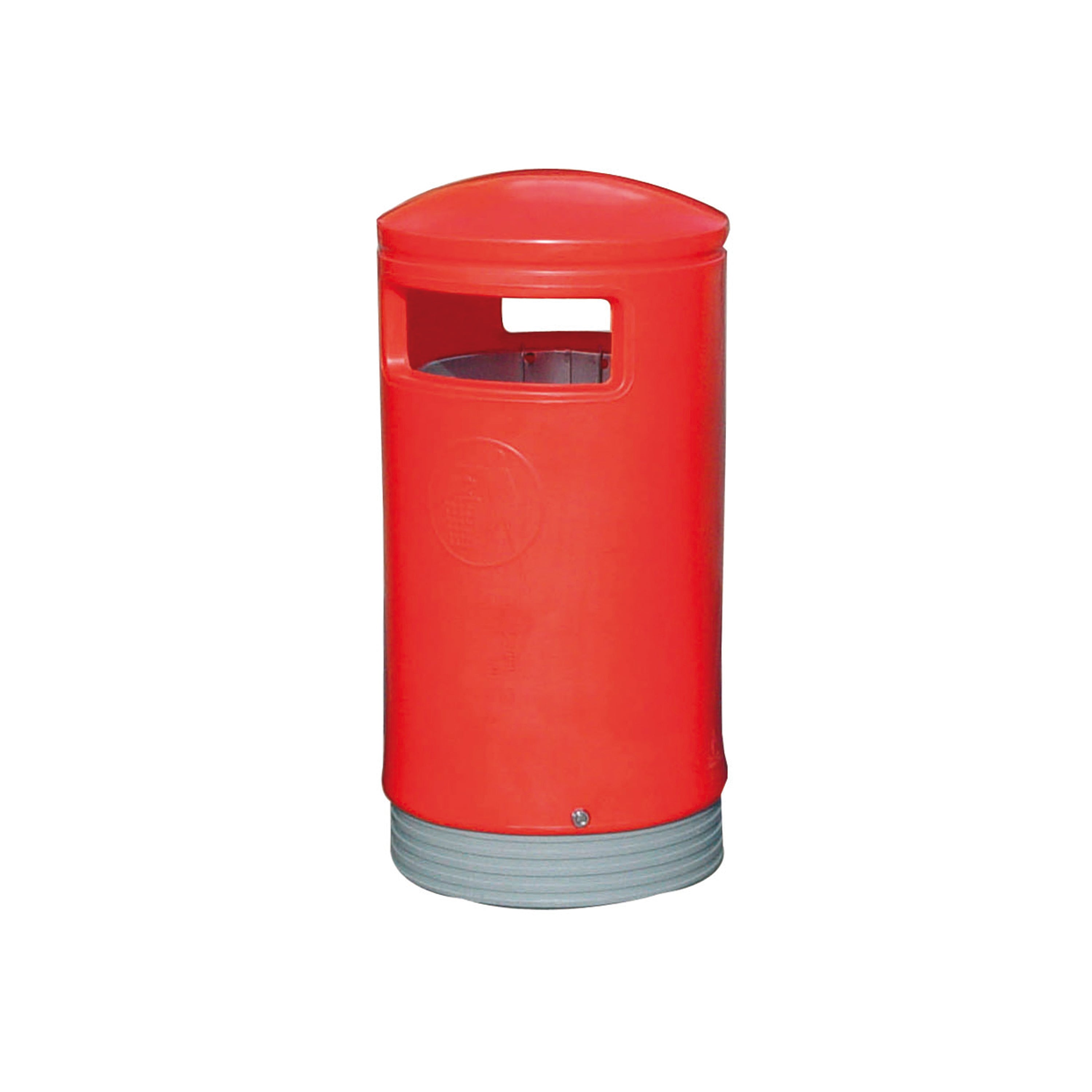 Outdoor Hooded Top Bin 75 Litre Red 321773