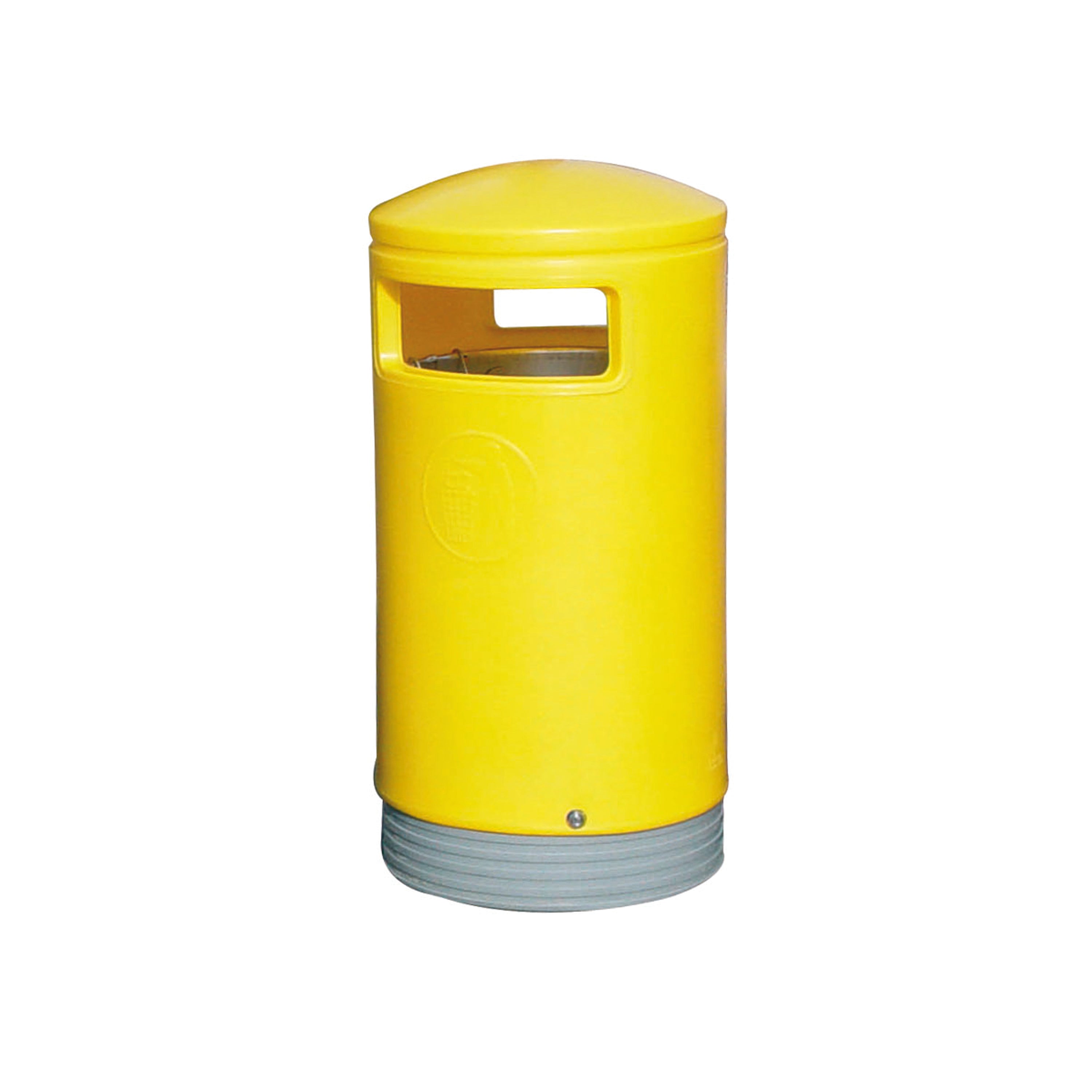 Outdoor Hooded Top Bin 75 Litre Yellow 321774