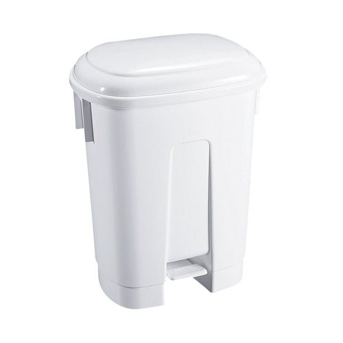 Derby Plastic Pedal Bin 60L White 348011