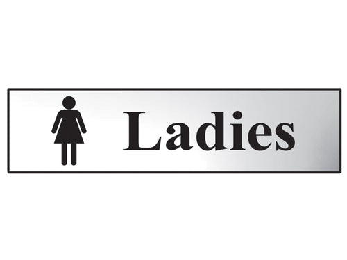 Sign: Ladies Bathroom