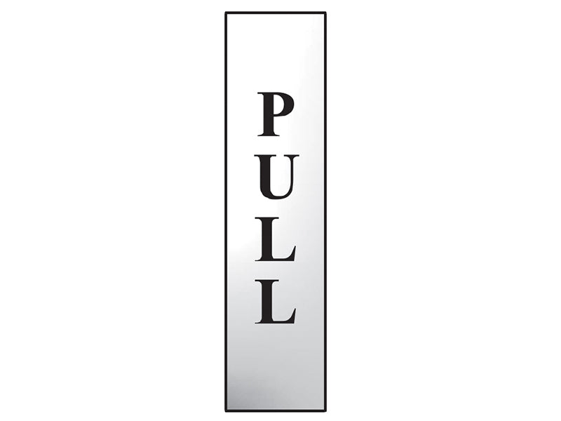 Pull Vertical Sign (50 x 200mm)
