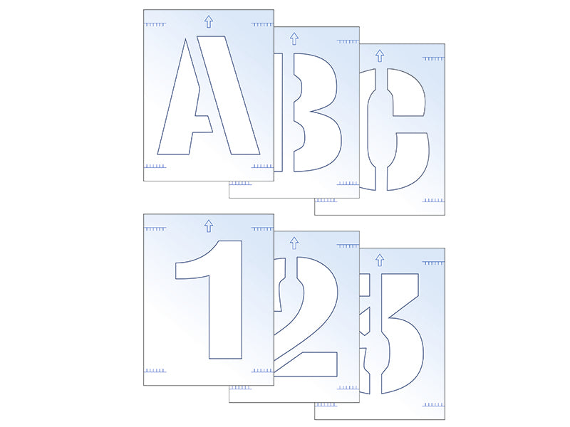 Scan Letter & Number Stencil Kit