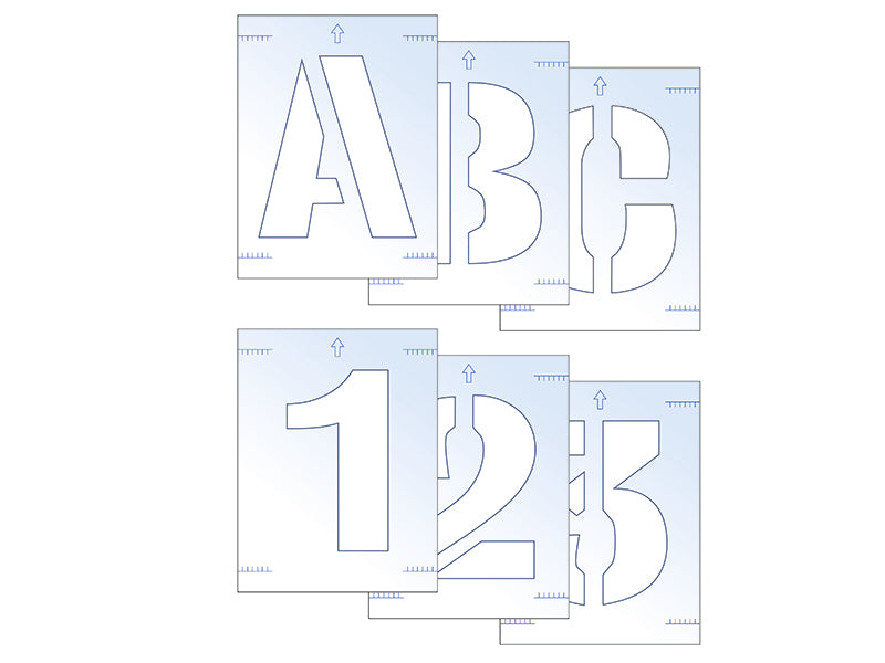 Scan Letter & Number Stencil Kit