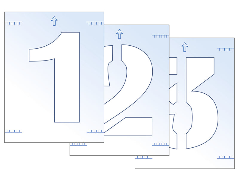 Scan Letter & Number Stencil Kit