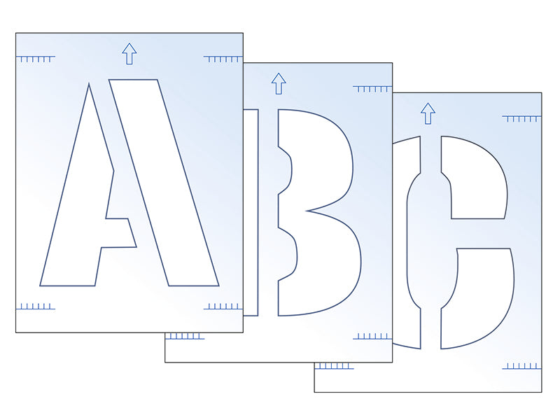 Letter Stencil Kit 300mm - [CLEARANCE]