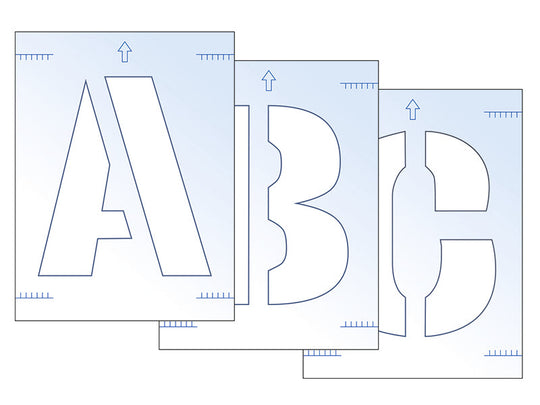 Letter Stencil Kit 300mm - [CLEARANCE]