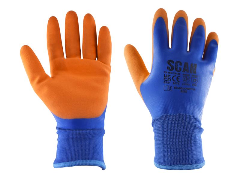 Scan Thermal Waterproof Latex Coated Gloves