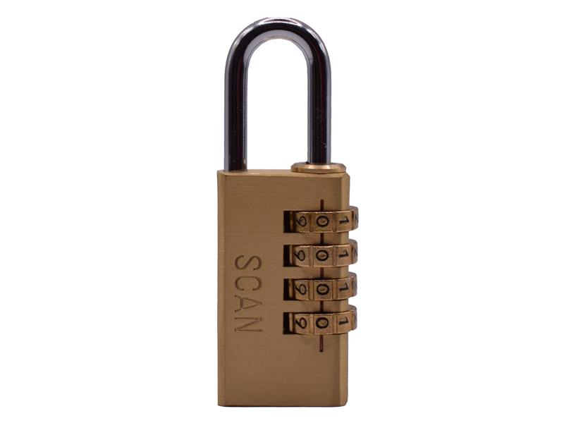 Scan Brass Combination Padlock