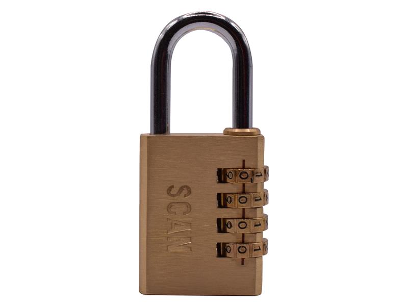 Scan Brass Combination Padlock