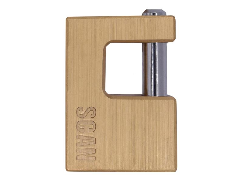 Scan Brass Shutter Padlock