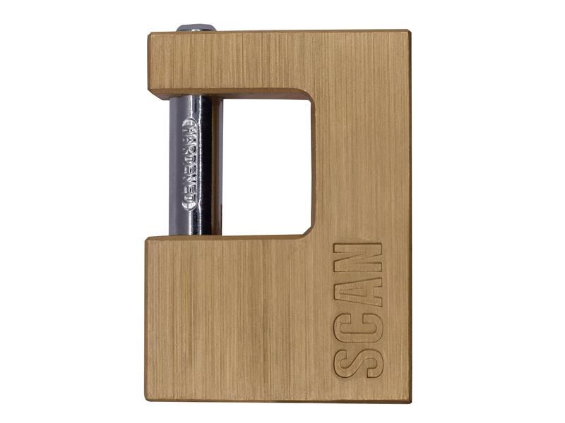 Scan Brass Shutter Padlock