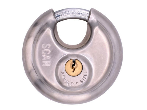 Scan Stainless Steel Disk Type Padlock