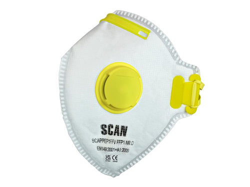 Scan Fold Flat Valved Disposable Masks FFP1