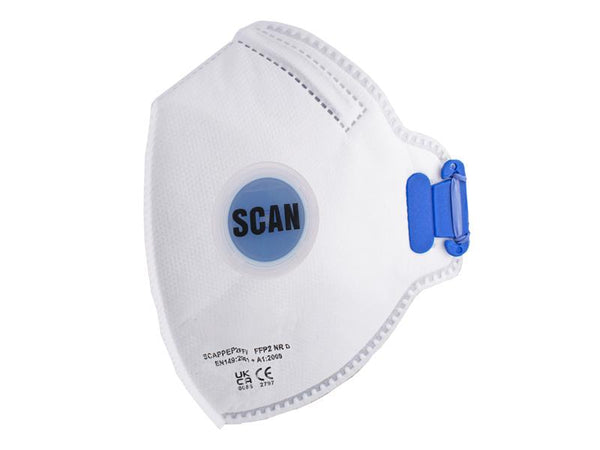 Scan Fold Flat Valved Disposable Masks FFP2