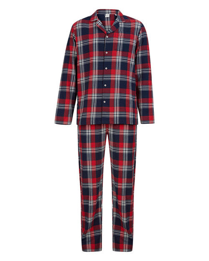 SF Clothing Mens Tartan Lounge Set - SF074M