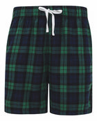 SF Clothing Mens Tartan Lounge Shorts - SF082M
