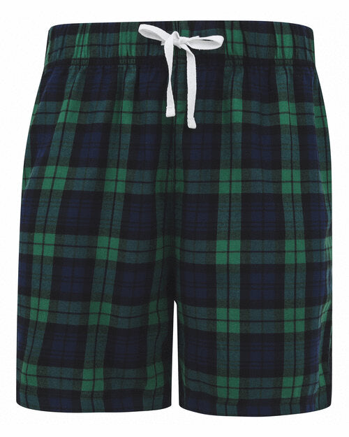 SF Clothing Mens Tartan Lounge Shorts - SF082M