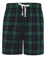 SF Clothing Mens Tartan Lounge Shorts - SF082M - thumbnail 4
