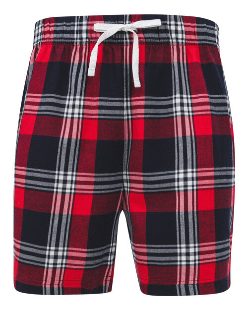 SF Clothing Mens Tartan Lounge Shorts - SF082M