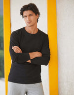 SF Clothing Mens Feel Good Long Sleeve Stretch T-Shirt - SF124M - thumbnail 1