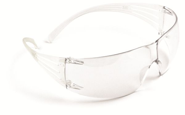 Beeswift SF201AF safety spectacles with clear, anti-fog coated lenses and lightweight frame.