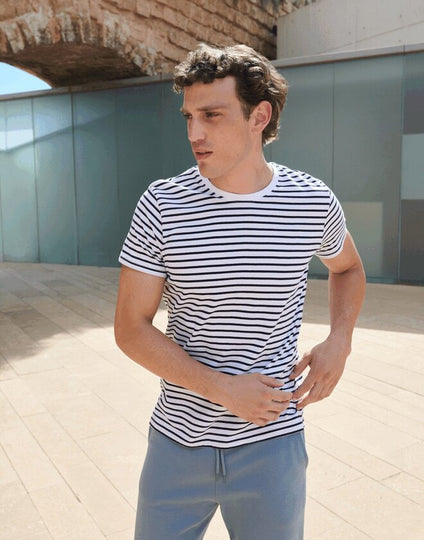 SF Clothing Unisex Striped T-Shirt - SF202M