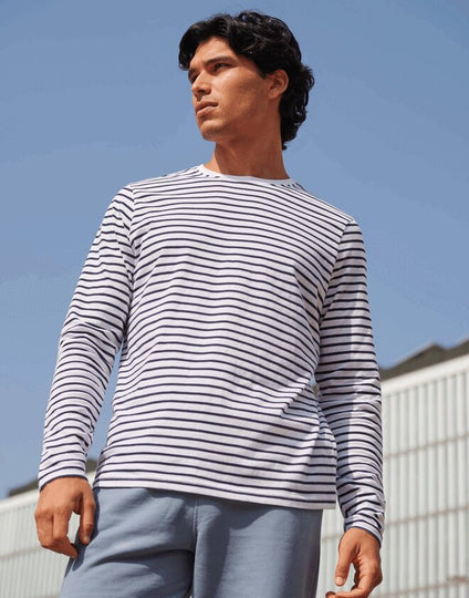 SF Clothing Unisex Long Sleeved Striped T-Shirt - SF204M