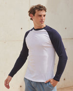 SF Clothing Mens Long Sleeve Baseball T-Shirt - SF271M - thumbnail 1