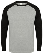SF Clothing Mens Long Sleeve Baseball T-Shirt - SF271M - thumbnail 2