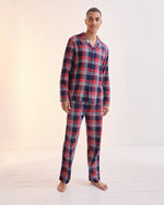 SF Clothing Mens Tartan Lounge Set - SF074M