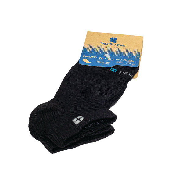 Shoes For Crews No Show Recycled Sock Black Size Xl S2305-xl