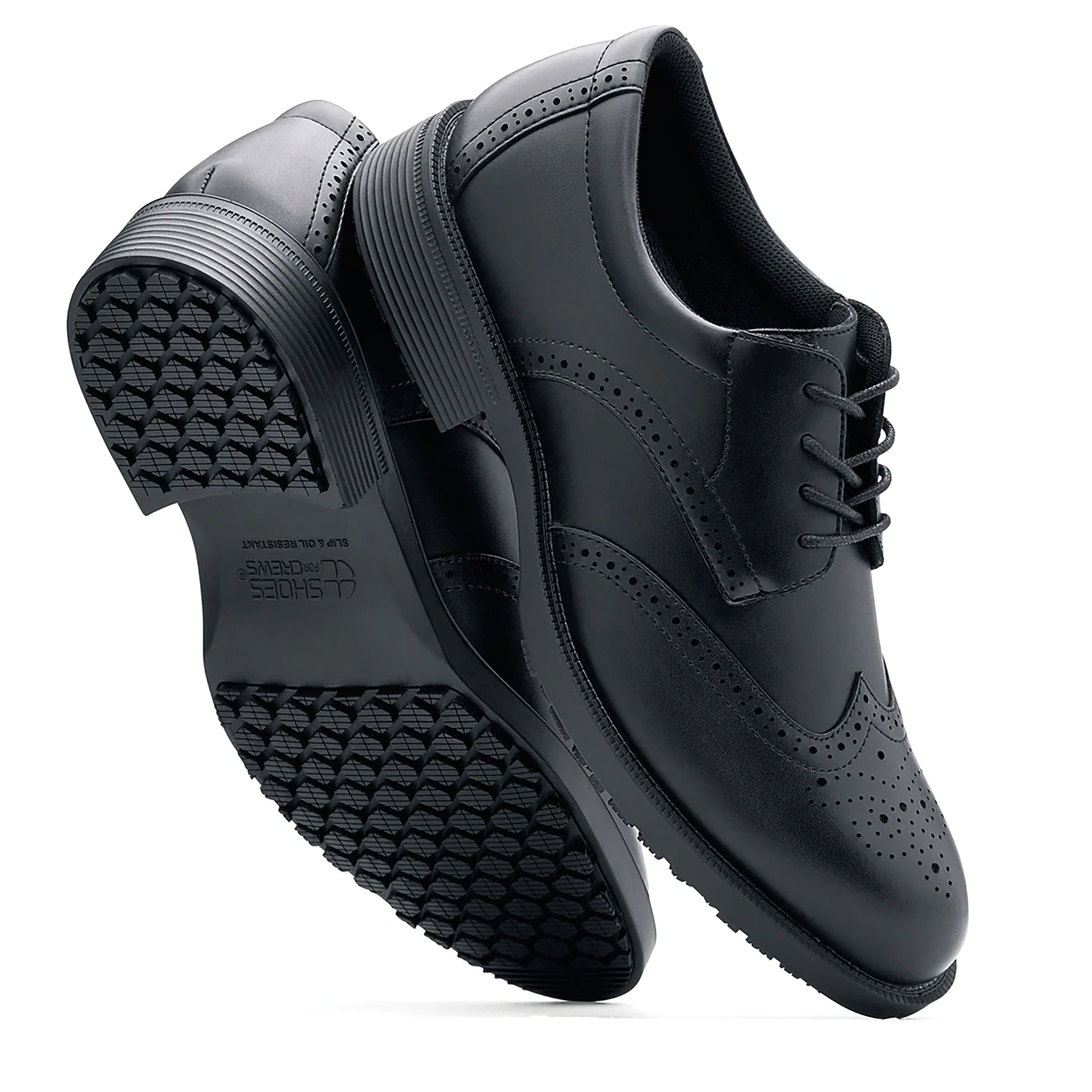 Shoes For Crews Executive Wing Tip Iv Dress Shoe Size 5 20301-38/5