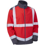 Leo Workwear Bowden Iso 20471 Cl 2 Softshell Jacket - thumbnail 5