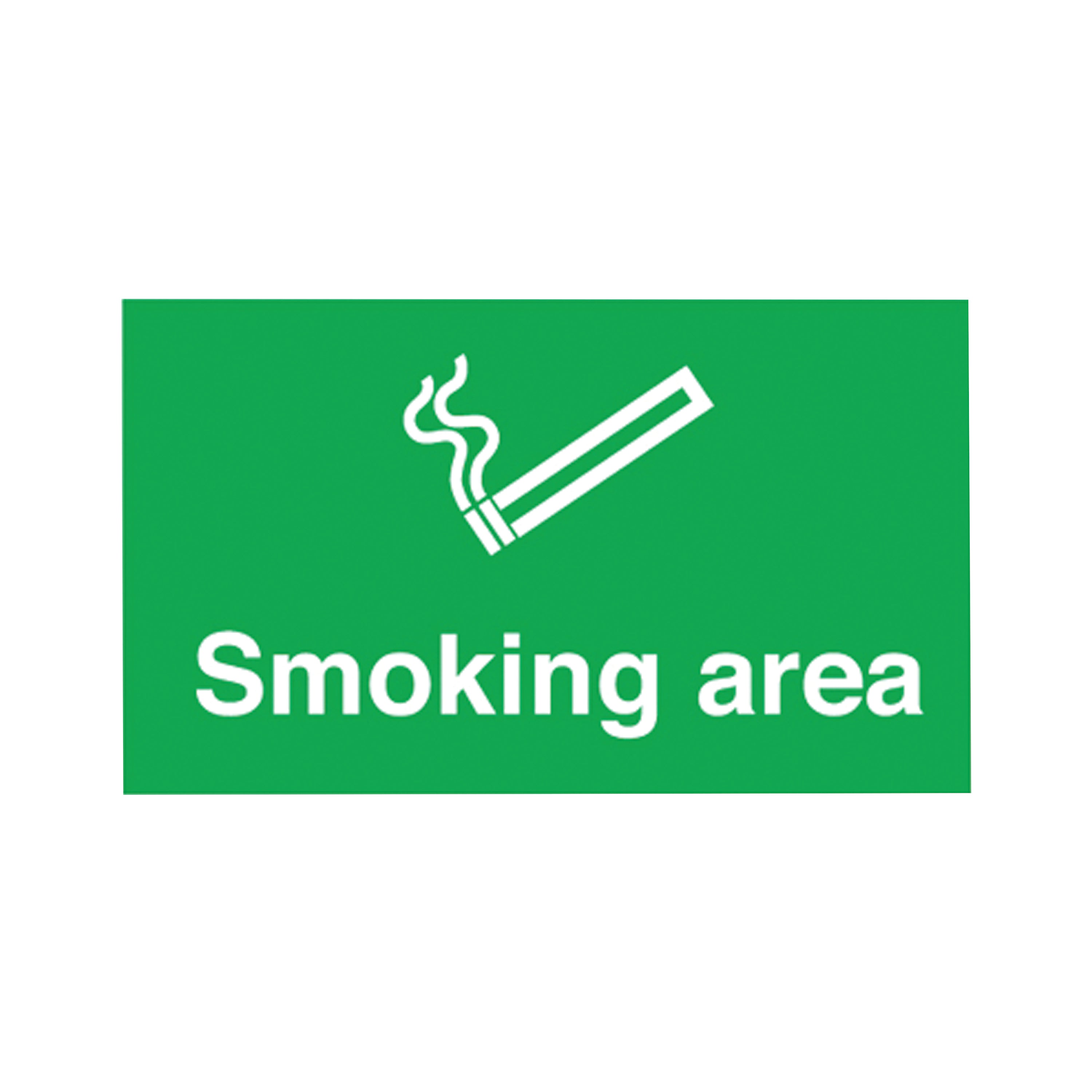 Safety Sign Smoking Area 300x500mm PVC MA04729R