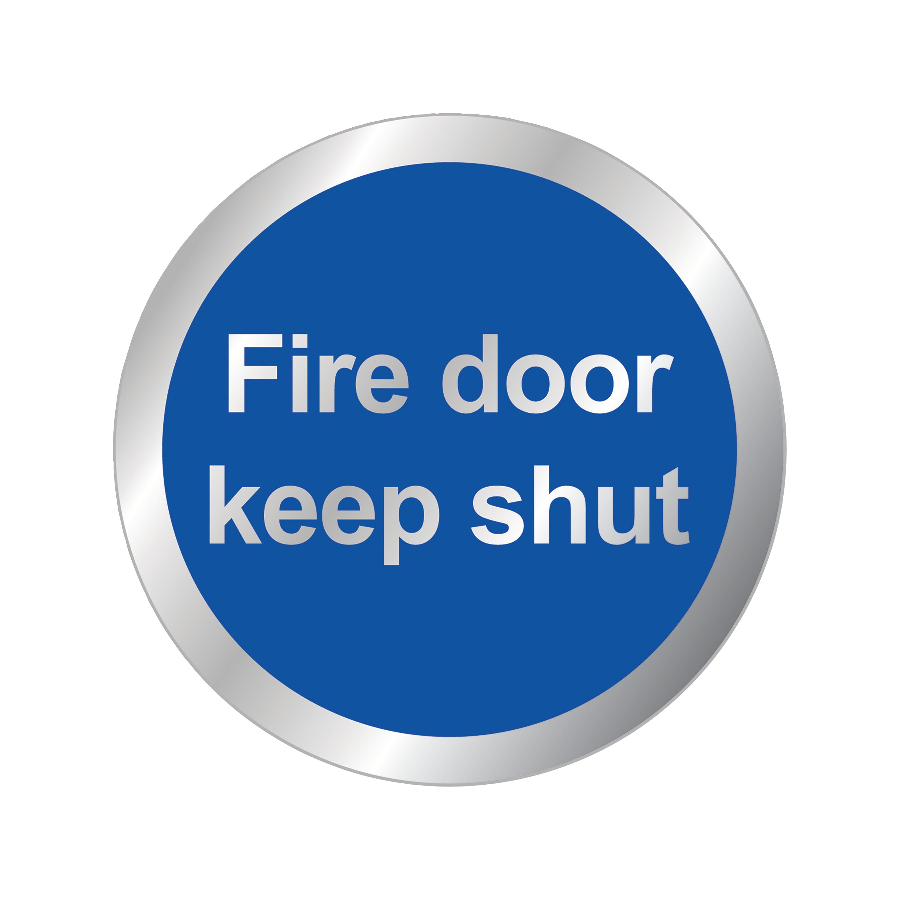 Signs and Labels Safety Sign Fire Door Keep Shut 76mm Rds15