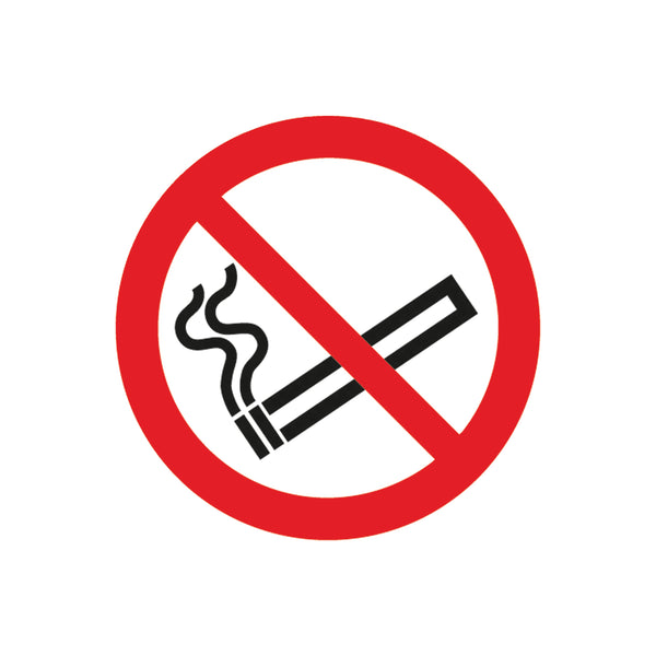 Signs and Labels Safety Sign No Smoking Symbol Self-adhesive 50x50mm Ph04739s
