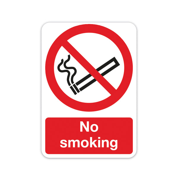 Signs and Labels Safety Sign No Smoking A5 Pvc Ml02051r