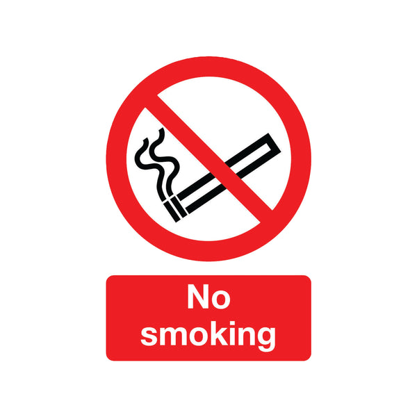 Signs and Labels Safety Sign No Smoking A5 Self-adhesive (confirms To Bs En Iso 7010) Ml02051s