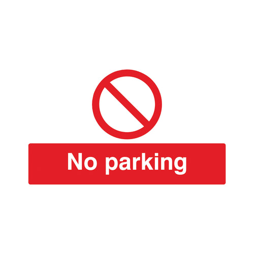 Signs and Labels Safety Sign No Parking 300x500mm Pvc Ml01929r
