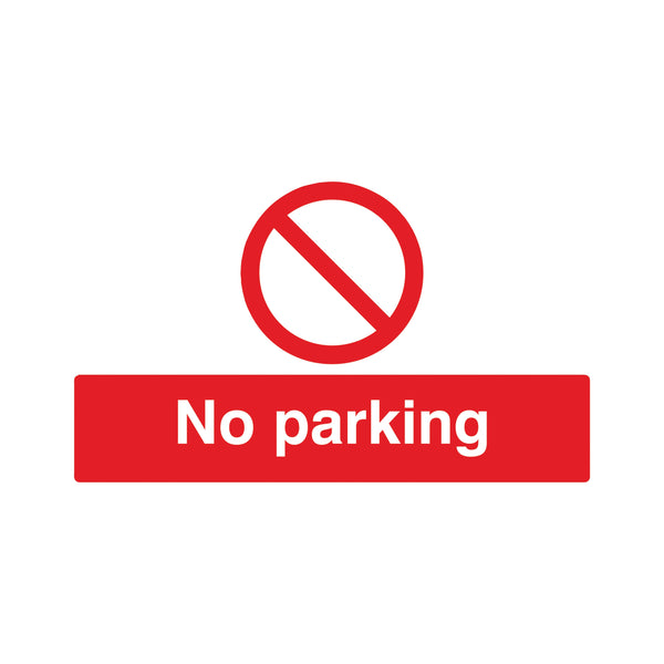 Signs and Labels Safety Sign No Parking 300x500mm Pvc Ml01929r