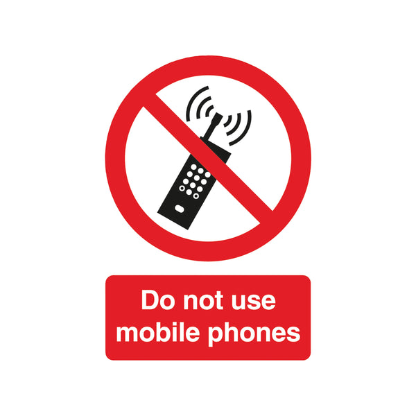 Signs and Labels Safety Sign Do Not Use Mobile Phones Pvc A5 Ph01051r