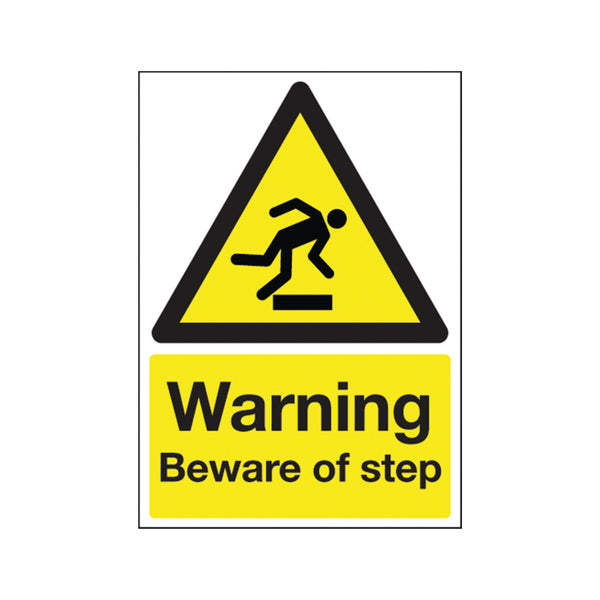 Signs and Labels Safety Sign Warning Beware Of Step A5 Pvc Ha21451r