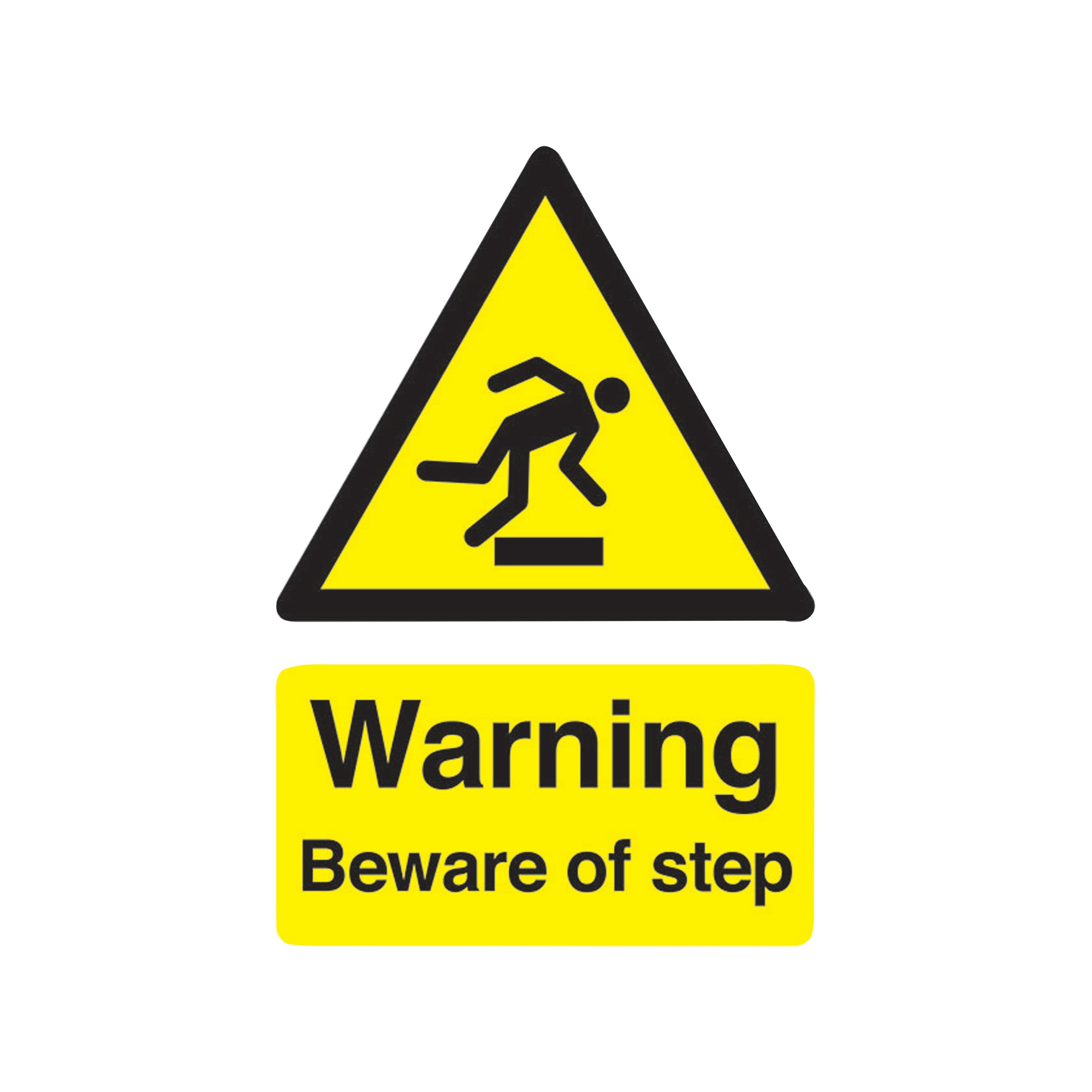 Signs and Labels Safety Sign Warning Beware Of Step A5 Self-adhesive Ha21451s