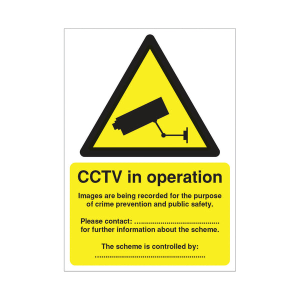 Signs and Labels Warning Sign Data Protection Act Compliant Self-adhesive Sign A5 Dpacctvs